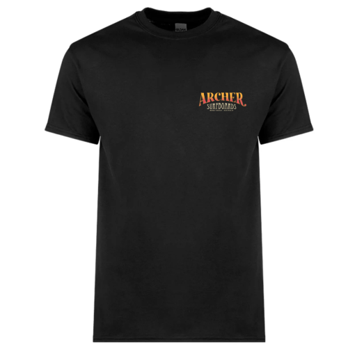 archer-surfboards-tshirt-colour-on-black-front